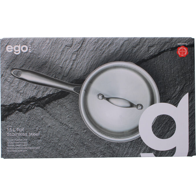 Ego Kasserolle Rustfrit Stål 1,5L