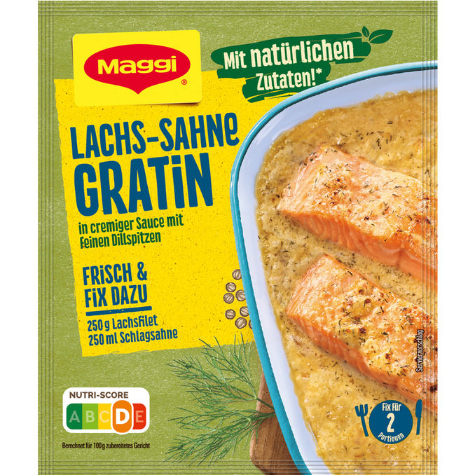 Maggi Fix Lachs Sahne Gratin