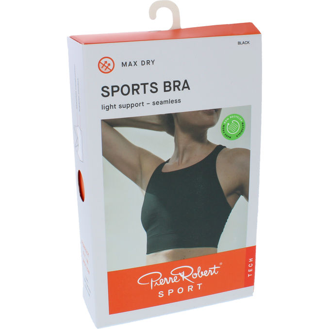 Pierre Robert Sports BH Sort Stor