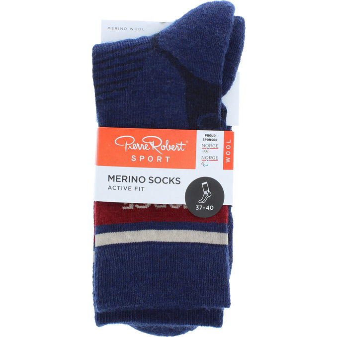 Pierre Robert Sportstrumpor Merinoull Stl. 37-40 Mixfärg