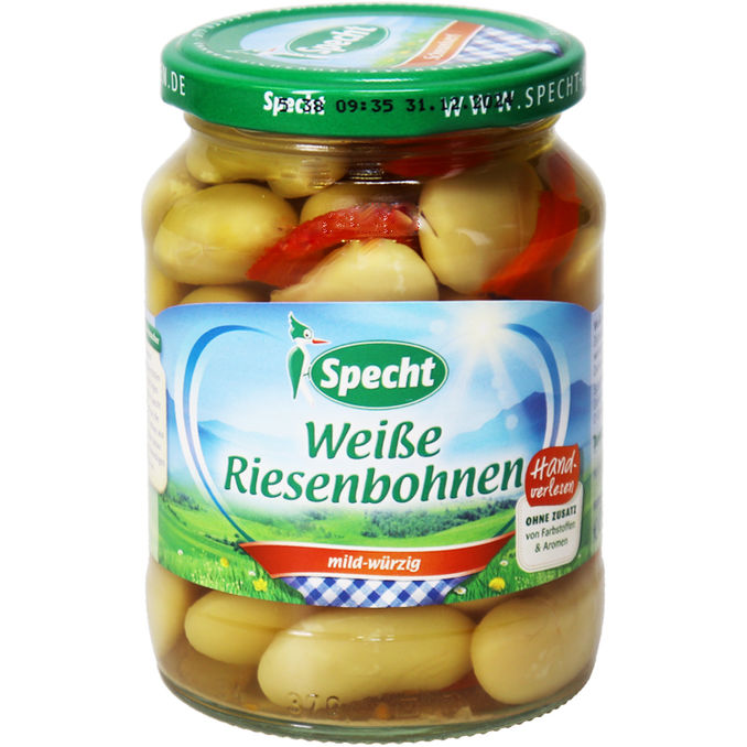 Specht Weiße Riesenbohnen