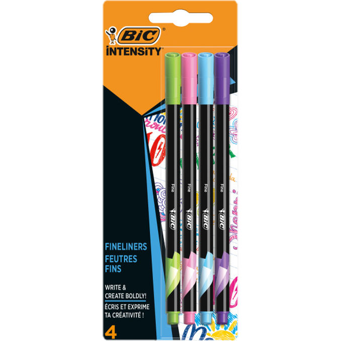 Läs mer om Bic Fineliners Pennor 4-pack