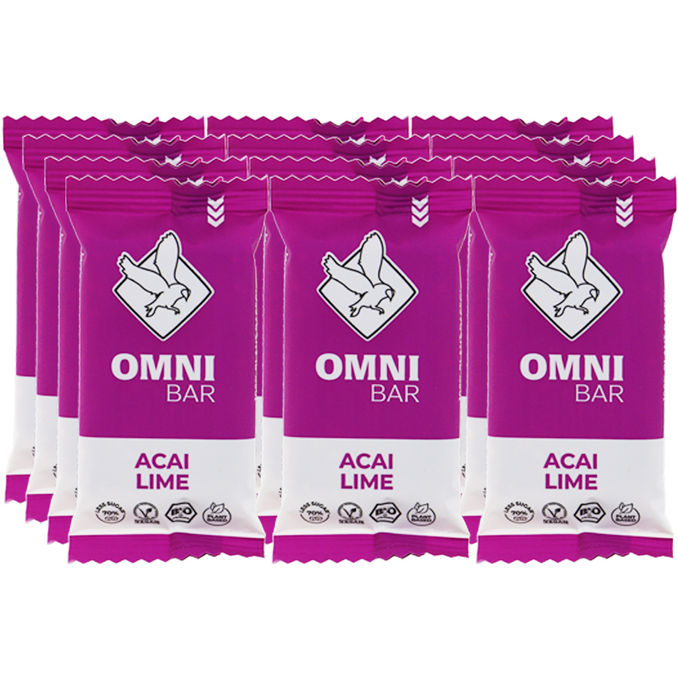 OMNIbar BIO Haferriegel Acai & Lime, 12er Pack