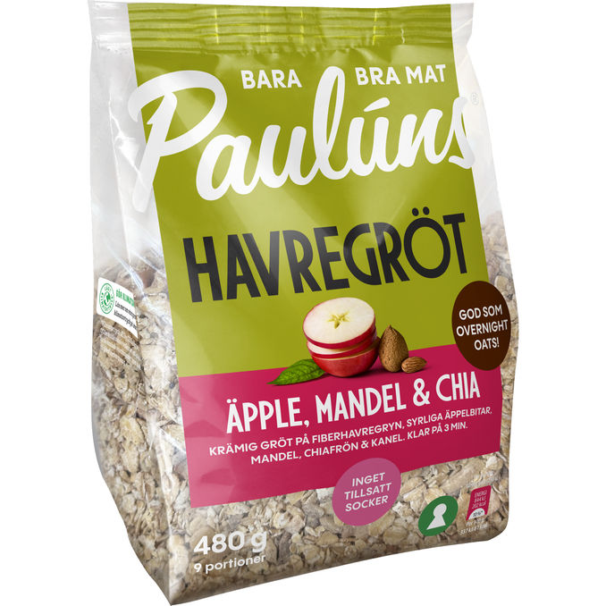 Paulúns Havregröt Äpple Mandel