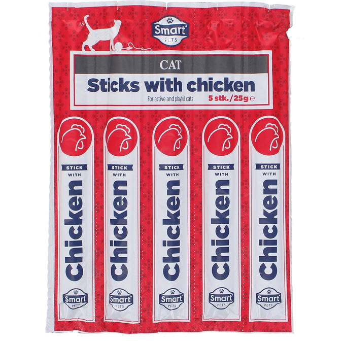 Smart Pets Kattmat Sticks Kyckling 5-pack