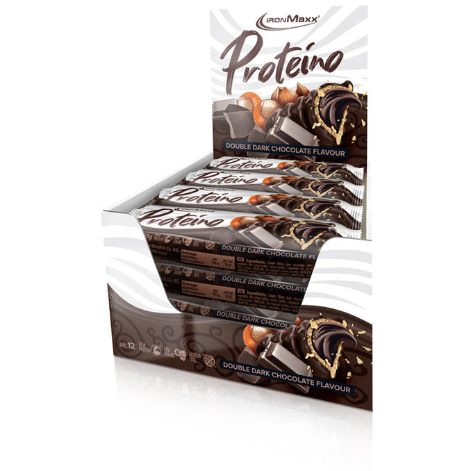 IronMaxx Proteino Double Dark Chocolate, 12er Pack