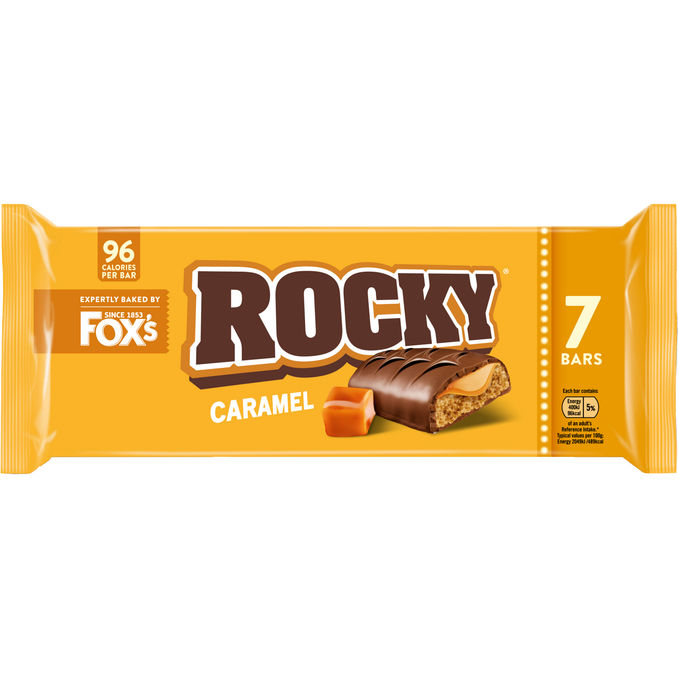 Fox's Chokolade Rocky Caramel 7-pak