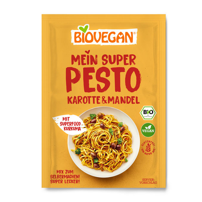 Biovegan BIO Super Pesto Karotte-Mandel