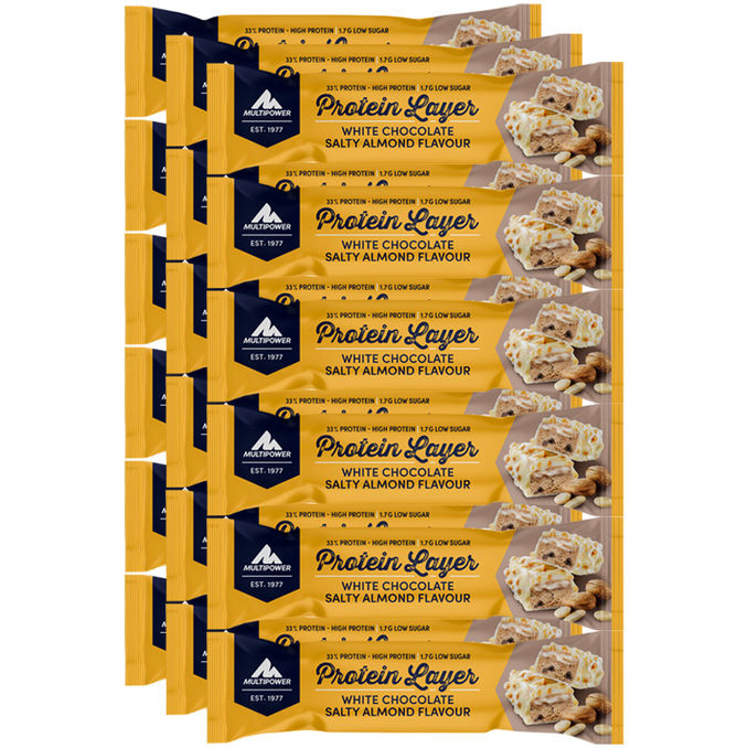 Multipower Proteinriegel White Chocolate Almond, 18er Pack