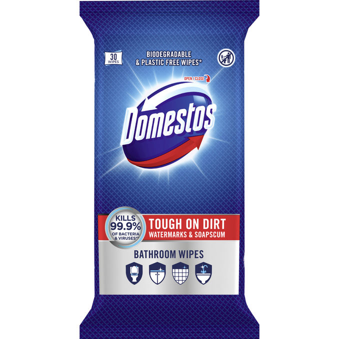 Domestos Rengøringsservietter Badeværelse