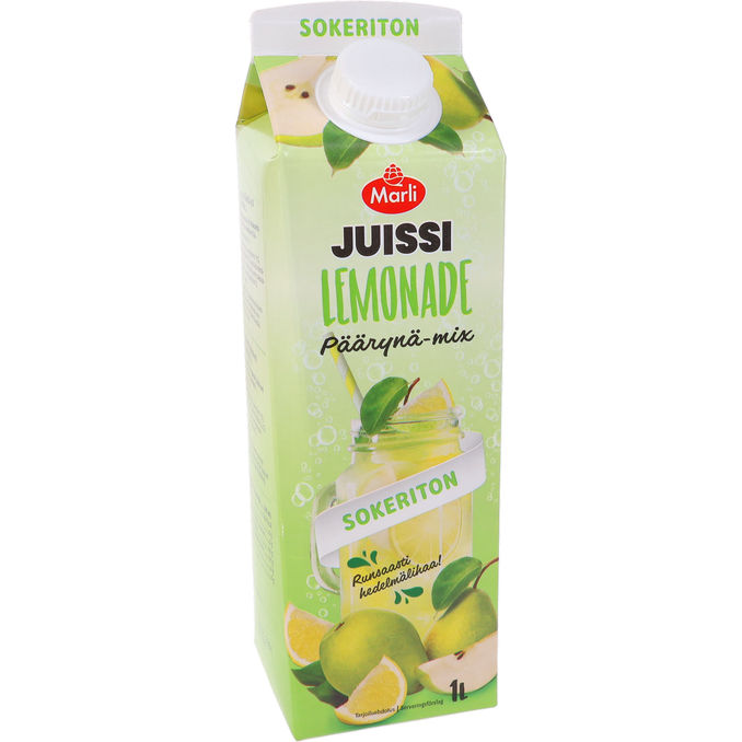 2 x Marli Vital Kalorielet Saftdrik Pære & Citron 1L