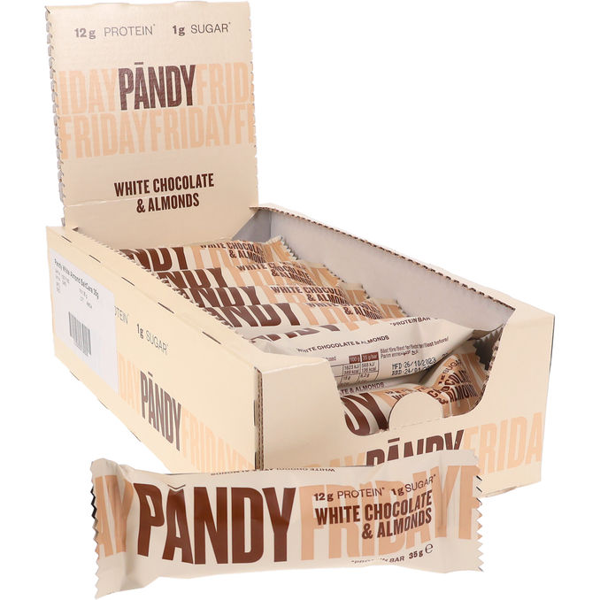 Pändy Proteinbar White Chocolate & Almonds 18-pack