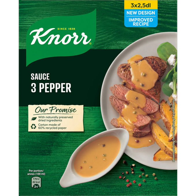 Knorr 3 x Pepparsås 3-pack