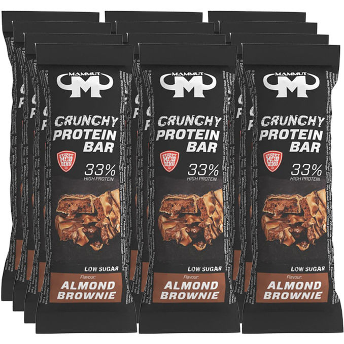 Mammut Proteinriegel Mandel Brownie, 12er Pack