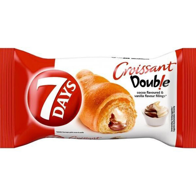 7 days Croisssant Double Kakao & Vanille