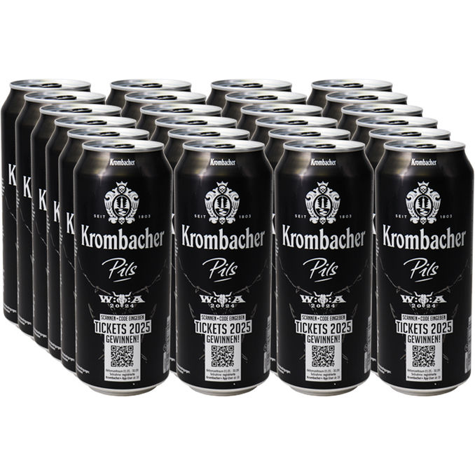 Krombacher Pils Wacken Edition, 24er Pack (EINWEG) zzgl. Pfand