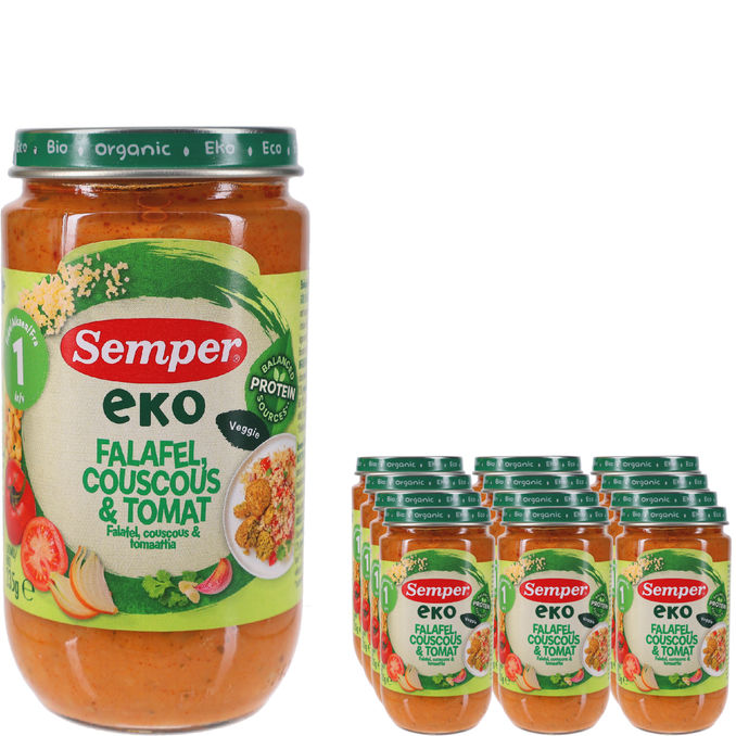 Semper Falafel, Couscous & Tomaattia Luomu 12-pack