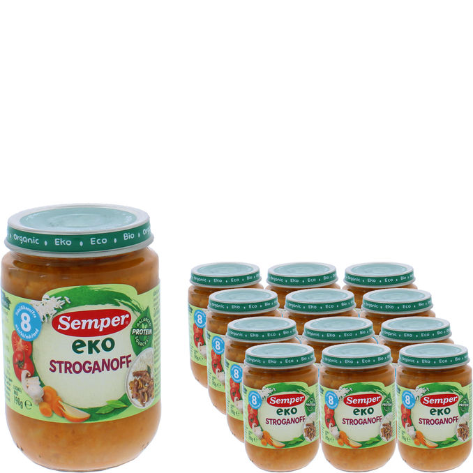 Semper Stroganoffia Naudanlihaa & Riisiä 12-pack