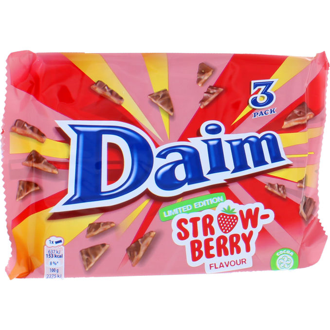 Marabou Daim Jordbær 3-pak