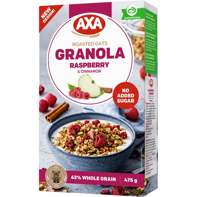 Axa Granola Raspberry 475g