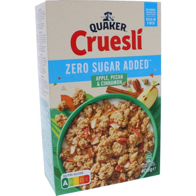 Läs mer om Quaker Granola Cruesli Äpple, Pekan & Kanel