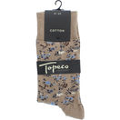 Topeco Top SOCK TIBBARP, COTTON, DARK SAND 1pcs