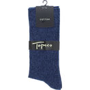 Topeco Top SOCK TWISTED BOSSE, COTTON, NAVY BLUE 1pcs