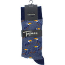 Topeco Strumpor Bomull Clabbe Navy Blue Stl 45-48