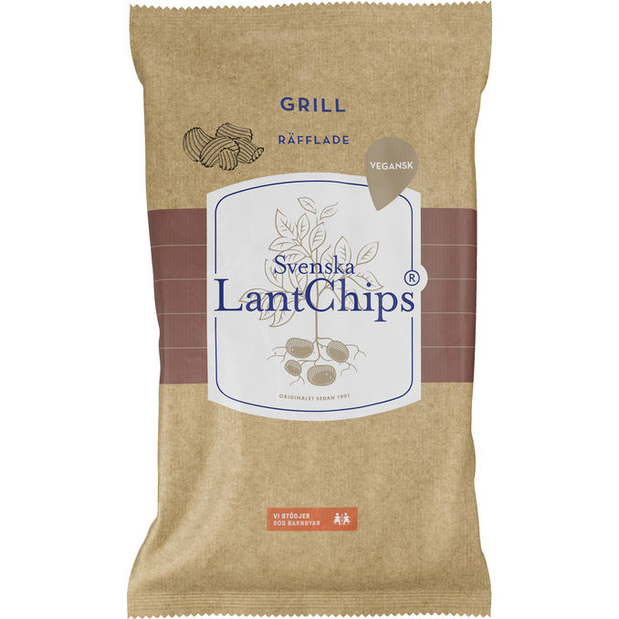 Lantchips Grillchips Räfflade