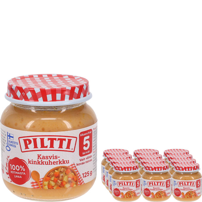 Piltti Lastenateria Kasvis & Kinkkuherkku 5kk 