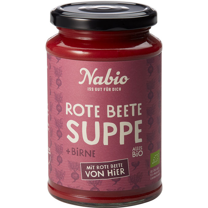 Nabio BIO Cremesuppe Rote Bete mit Birne