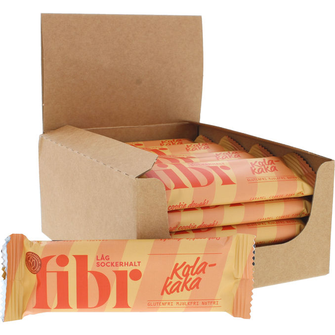Fibr Energibarer m. Karamelsmag 20-pak