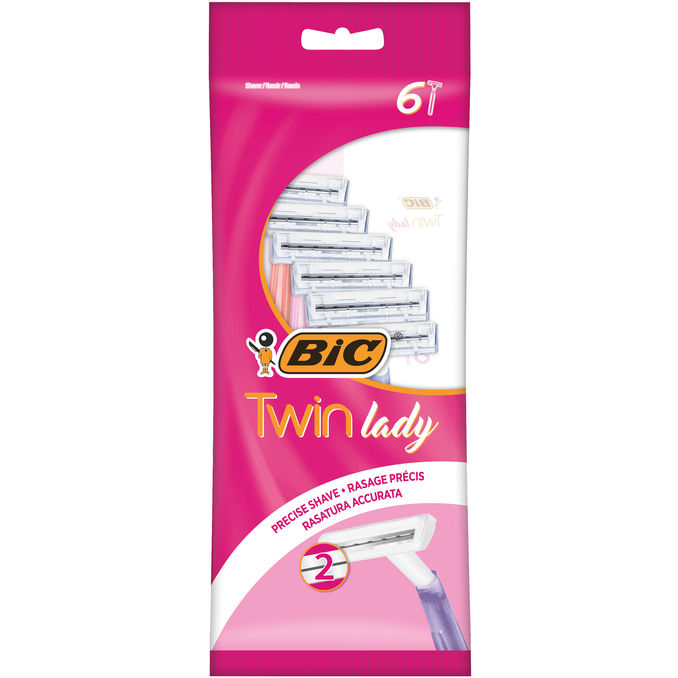 Bic Barberskrabere Twin Lady 6-pak