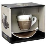 Mindestens haltbar bis: 30.12.2099 Meyer Espressotasse "Schön, dass es Dich gibt"