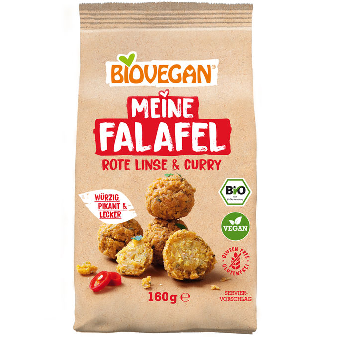 Biovegan BIO Rote Linse & Curry Falafelmischung