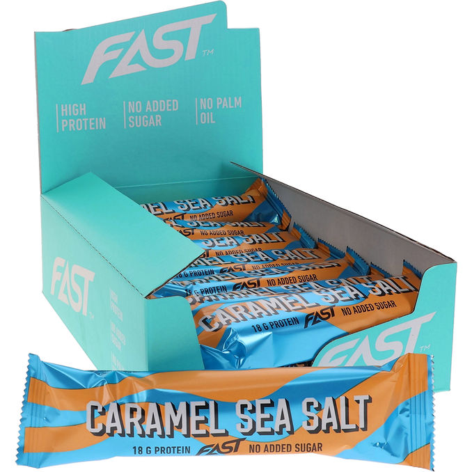 Fast Proteiinipatukat Caramel Sea Salt 15-pack