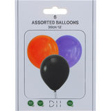 DesignHouse 95 Ilmapallosetti Oranssi, Musta & Liila 6-pack