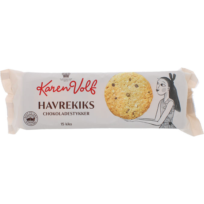 Karen Volf Havrekiks m. Chokoladestykker