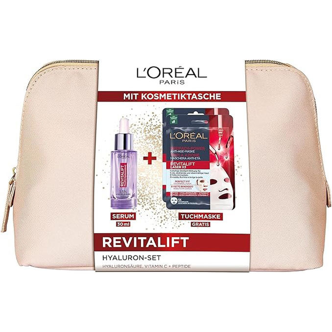 L'Oréal Paris Revitalift Hyaluron-Set mit Kosmetiktasche