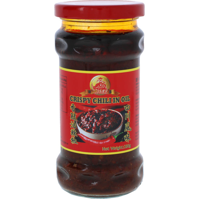 Ox Brand Sprød Chili i Olie 280 g
