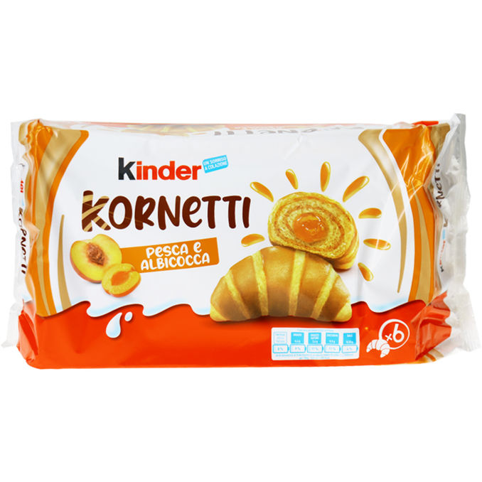 2 x Kinder Kornetti Pfirsich & Aprikose