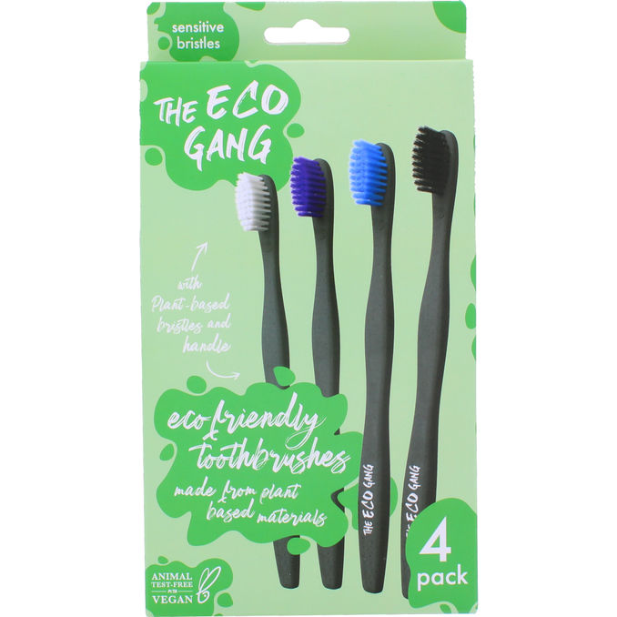 Läs mer om The Eco Gang Växtbaserad Tandborste 4-pack