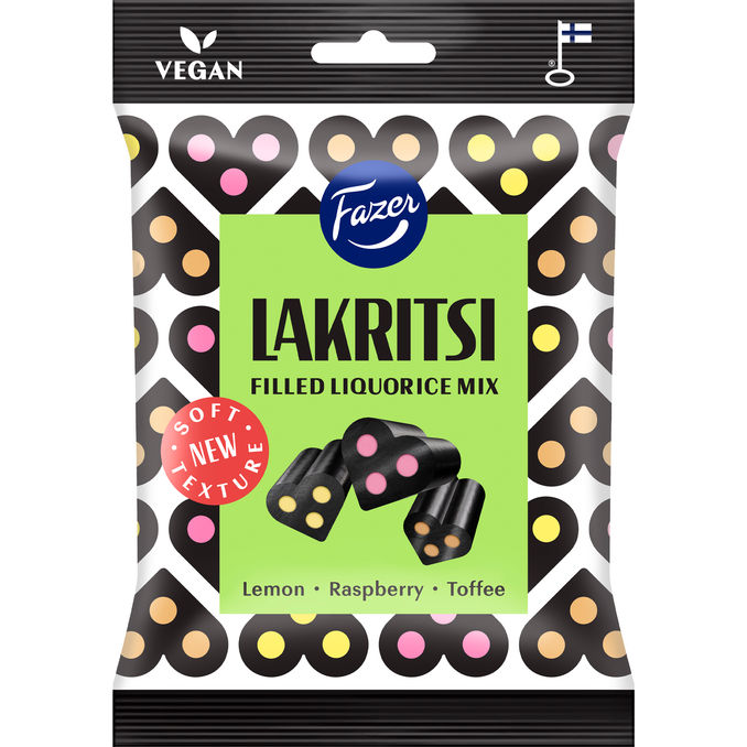 Fazer Lakridsmix Hjerter 140 g