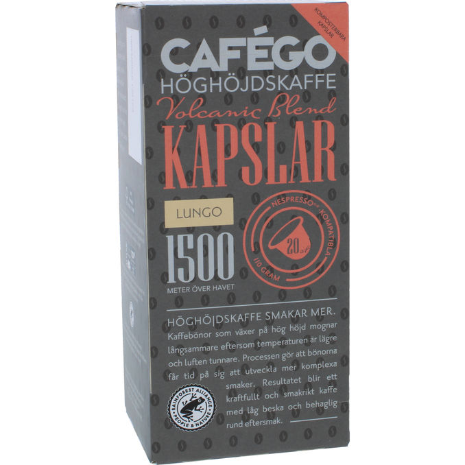 Läs mer om Cafégo Kaffekapslar Volcanic Blend 20-pack