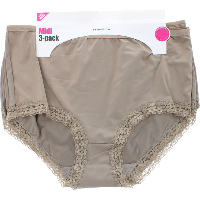 CROSSBOW Trusser Beige Str. Medium 3-pak