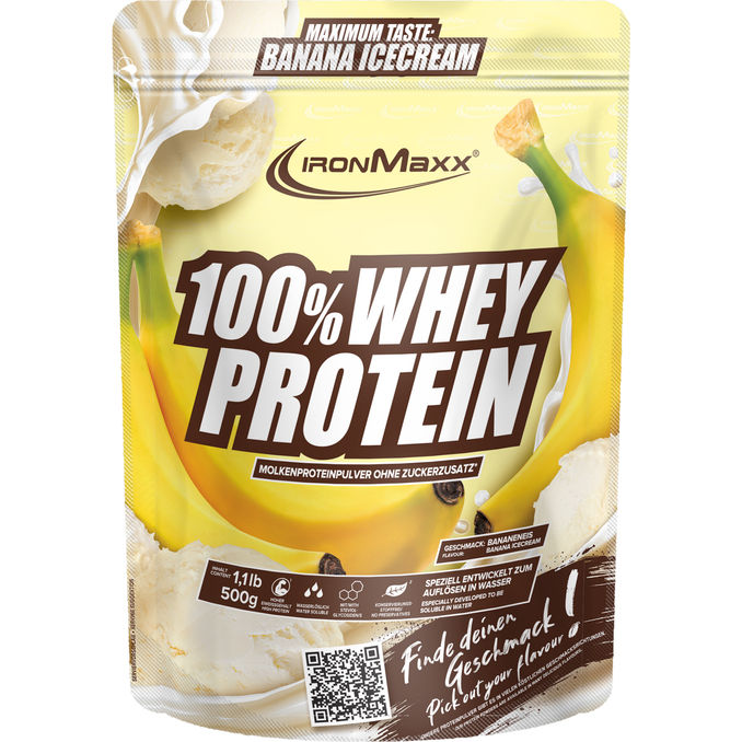 IronMaxx 100% Whey Protein Banana Cream