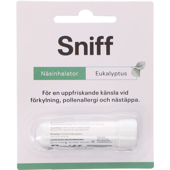 Sniff Nästäppa Inhalator Eukalyptus