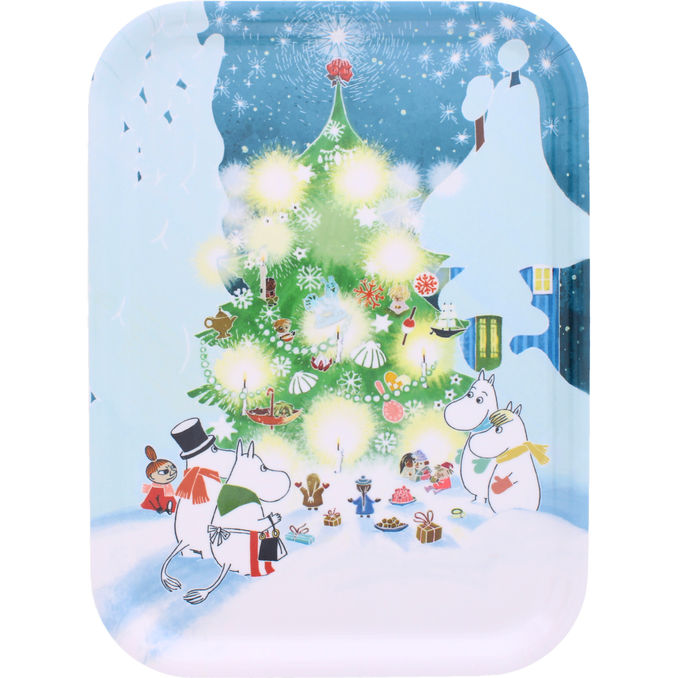 Optodesign Serveringsbakke Mumi Juletræ 27x20cm