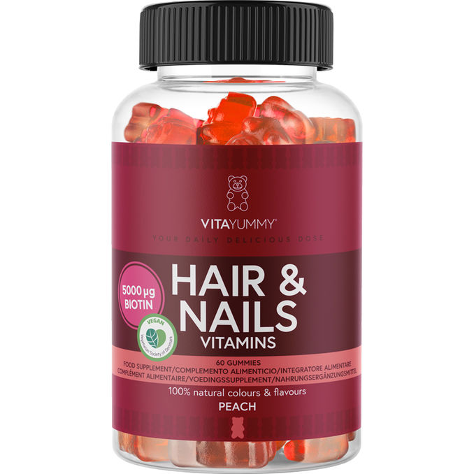 VitaYummy Vitamin Gummies Peach Hair & Nails