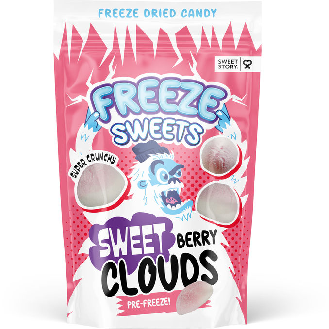 Freeze Sweets Frysetørret Slik Sweet Berry Cloud